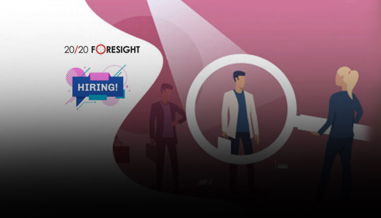 20/20 Foresight Announces the Appointment of Dan Williams as Senior Principal